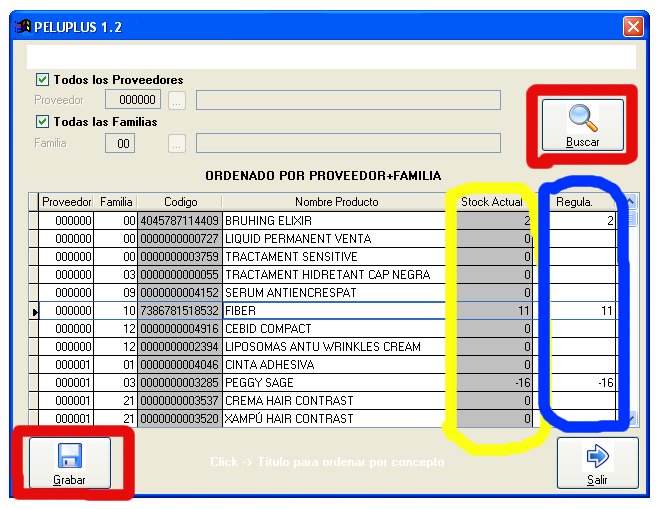 Regularización Stock